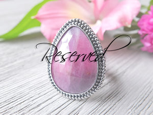 RESERVED: Large Rose Cut Sapphire Ring or Pendant (Choose Your Size)