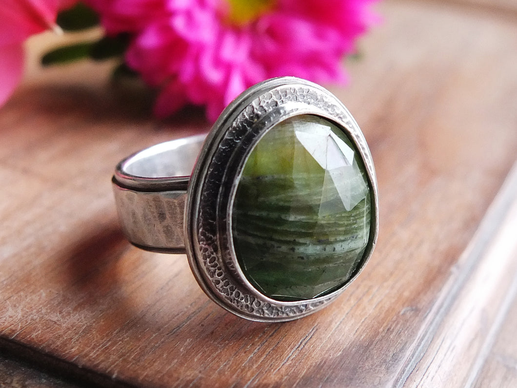 Rose Cut Tourmaline Ring or Pendant (Choose Your Size)