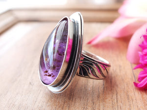 Super 7 (Cacoxenite in Amethyst) Ring or Pendant (Choose Your Size)