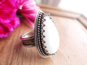 White Moonstone Ring or Pendant (Choose Your Size)