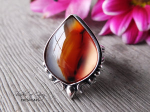 Reserved: Montana Agate Ring or Pendant (Choose Your Size)