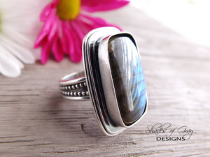 Blue Labradorite Ring or Pendant (Choose Your Size)