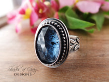 Load image into Gallery viewer, Teal Rose Cut Moss Kyanite Ring or Pendant (Choose Your Size)