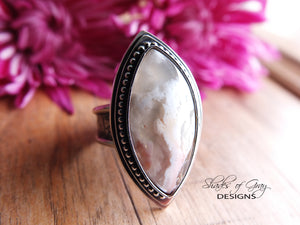 Feather Ridge Plume Agate Ring or Pendant (Choose Your Size)