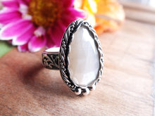 Load image into Gallery viewer, Rose Cut Gray Moonstone Ring or Pendant (Choose Your Size)