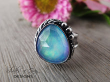 Load image into Gallery viewer, Aurora Opal and Quartz Doublet Ring or Pendant (Choose Your Size)