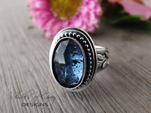 Teal Rose Cut Moss Kyanite Ring or Pendant (Choose Your Size)