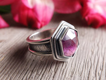 Load image into Gallery viewer, RESERVED: Hexagonal Rose Cut Super 7 Ring or Pendant (Choose Your Size)