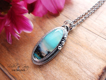 Load image into Gallery viewer, Blue Opal Wood Pendant