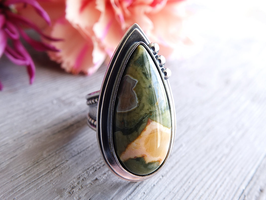 Rainforest Jasper Ring or Pendant (Choose Your Size)