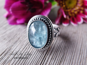 Light Blue Rose Cut Kyanite Ring or Pendant (Choose Your Size)