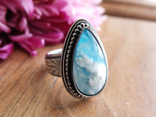 Load image into Gallery viewer, Plume Agate Doublet Ring or Pendant (Choose Your Size)