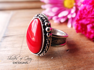 Red Rosarita Ring or Pendant (Choose Your Size)