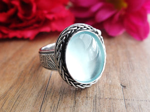 RESERVED: Aquamarine Ring or Pendant (Choose Your Size)