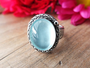 RESERVED: Aquamarine Ring or Pendant (Choose Your Size)