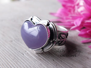 Lepidolite Heart Ring or Pendant (Choose Your Size)