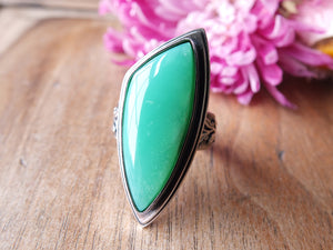 RESERVED: Chrysoprase Ring or Pendant (Choose Your Size)