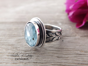 Rose Cut Light Blue Kyanite Ring or Pendant (Choose Your Size)