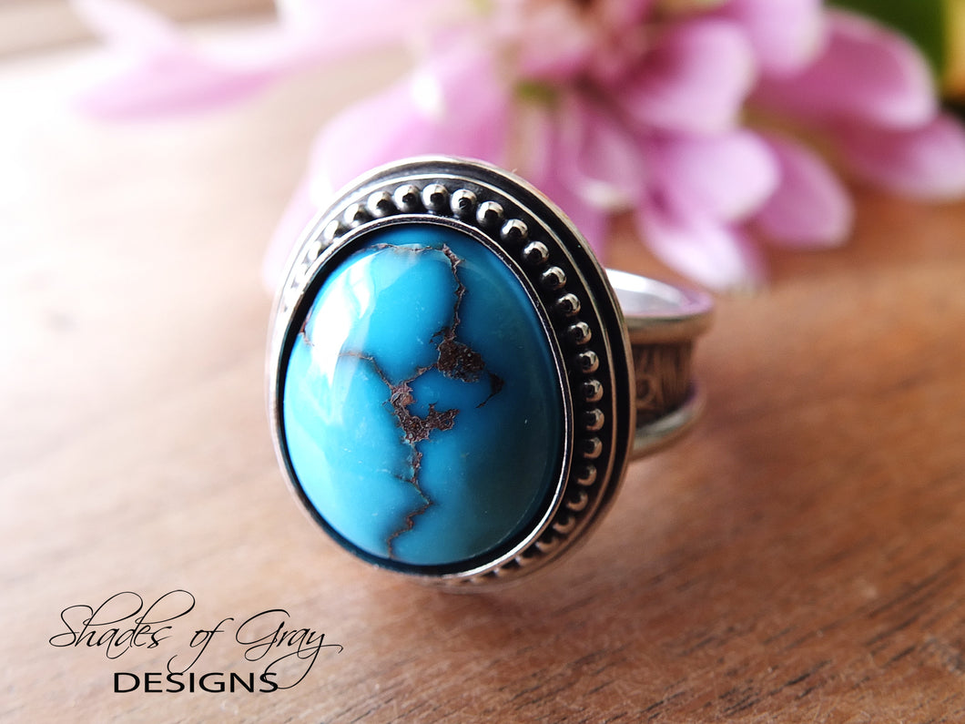 Egyptian Turquoise Ring or Pendant (Choose Your Size)