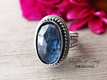 Load image into Gallery viewer, Rose Cut Teal Moss Kyanite Ring or Pendant (Choose Your Size)