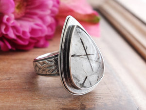 RESERVED: Tourmalated Quartz Ring or Pendant (Choose Your Size)