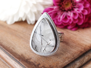 RESERVED: Tourmalated Quartz Ring or Pendant (Choose Your Size)
