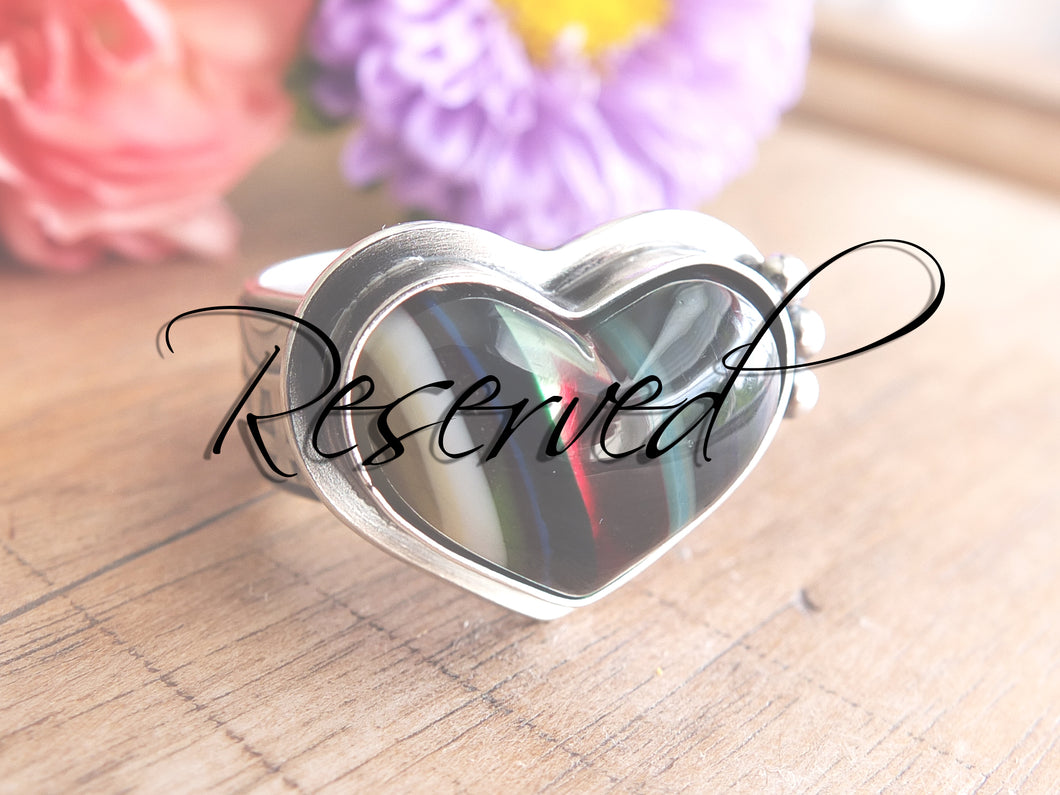RESERVED: Surfite Heart Ring or Pendant (Choose Your Size)