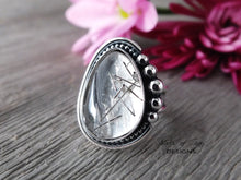 Load image into Gallery viewer, Tourmalinated Quartz Ring or Pendant (Choose Your Size)