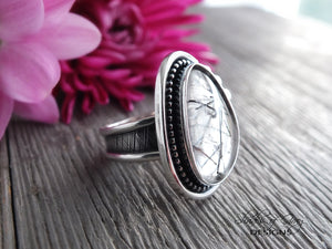 Tourmalinated Quartz Ring or Pendant (Choose Your Size)