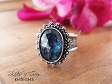 Load image into Gallery viewer, Rose Cut Teal Kyanite Ring or Pendant (Choose Your Size)