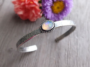 Ethiopian Opal Stacker Cuff Bracelet