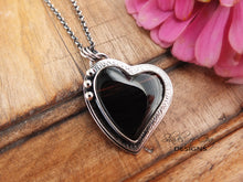 Load image into Gallery viewer, Mahogany Obsidian Heart Pendant