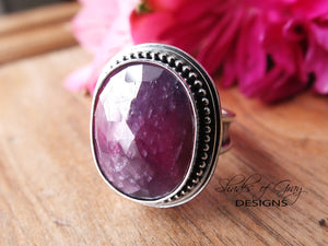 Purple and Pink Rose Cut Sapphire Ring or Pendant (Choose Your Size)
