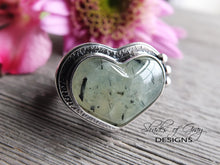 Load image into Gallery viewer, Prehnite Heart Ring or Pendant (Choose Your Size)