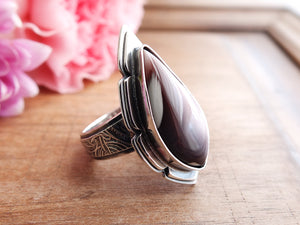 Pink Botswana Agate Ring or Pendant (Choose Your Size)