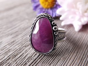 Purple Rose Cut Star Sapphire Ring or Pendant (Choose Your Size)