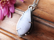 Load image into Gallery viewer, Druzy Blue Lace Agate Pendant
