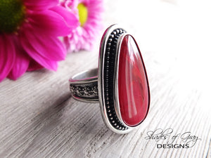 RESERVED: Wine Red Rosarita Ring or Pendant (Choose Your Size)