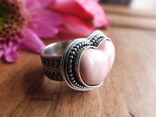 Load image into Gallery viewer, Australian Pink Opal Heart Ring or Pendant (Choose Your Size)