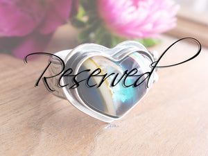 RESERVED: Surfite Heart Ring or Pendant (Choose Your Size)