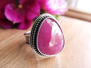 Pink Rose Cut Sapphire Ring or Pendant (Choose Your Size)