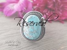 Load image into Gallery viewer, RESERVED: Sierra Nevada Turquoise Ring or Pendant (Choose Your Size)