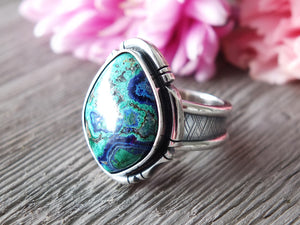Malachite and Azurite Ring or Pendant (Choose Your Size)