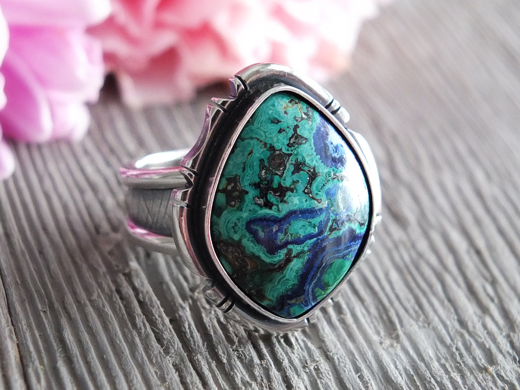Malachite and Azurite Ring or Pendant (Choose Your Size)