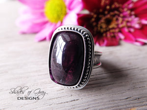 Dark Purple Tourmaline Ring or Pendant (Choose Your Size)