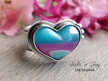 Load image into Gallery viewer, Acrylic Resin Heart Ring or Pendant (Choose Your Size)