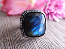 Load image into Gallery viewer, Dark Blue Labradorite Ring or Pendant (Choose Your Size)