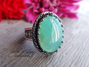 RESERVED: Dendritic Chrysoprase Ring or Pendant (Choose Your Size)