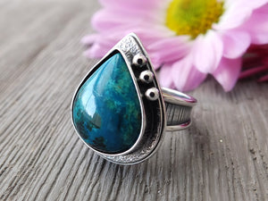 Peruvian Chrysocolla Ring or Pendant (Choose Your Size)