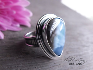 Large Blue Opal Ring or Pendant (Choose Your Size)